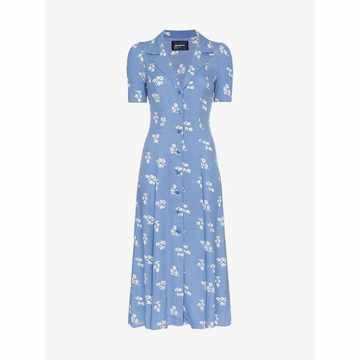 Clarice floral print buttoned dress