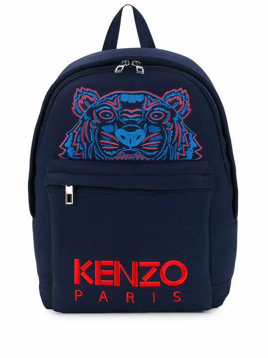 logo tiger print backpack展示图