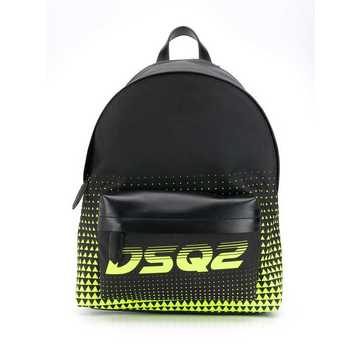 zipped logo backpack