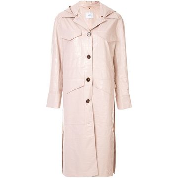 hooded duster coat