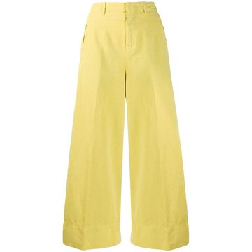 flared cropped trousers