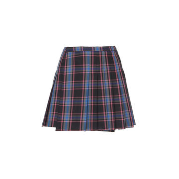 Pleated Plaid Skirt