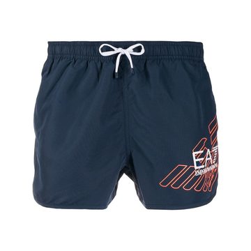 contrast logo swim shorts