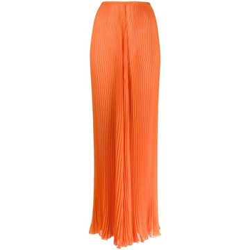 pleated wide-leg trousers