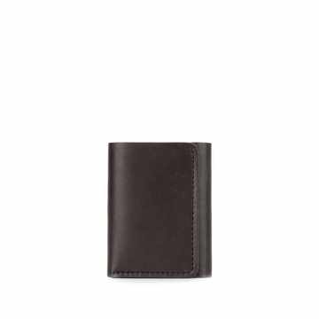 Bridle leather tri-fold wallet