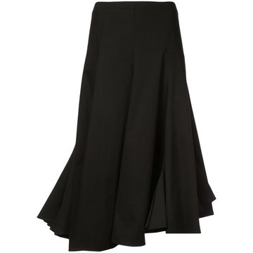 flared midi skirt