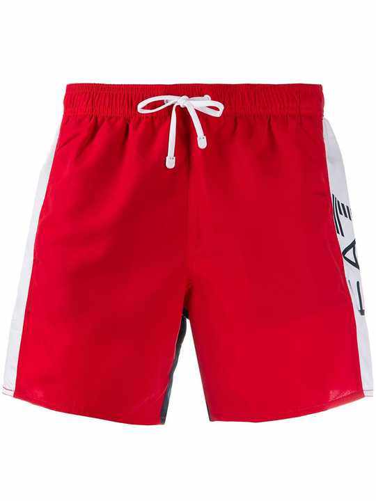 colour block swimming shorts展示图