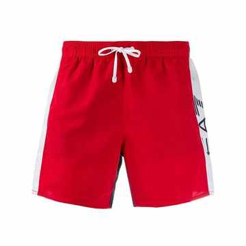 colour block swimming shorts