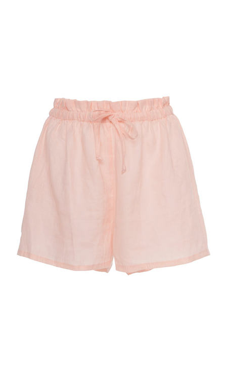 Anja Linen Mini Shorts展示图