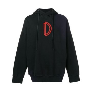 logo print hoodie