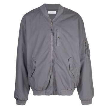 zipped bomber jacket