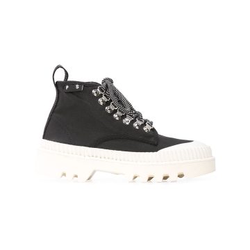 Canvas High Top Boots