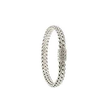 classic chain medium flat chain bracelet