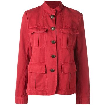 flap pocket military jacket