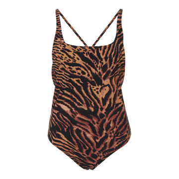 Tiger-Print Swimsuit