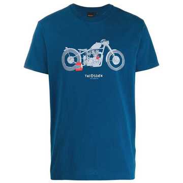 Motorcycle print T-shirt