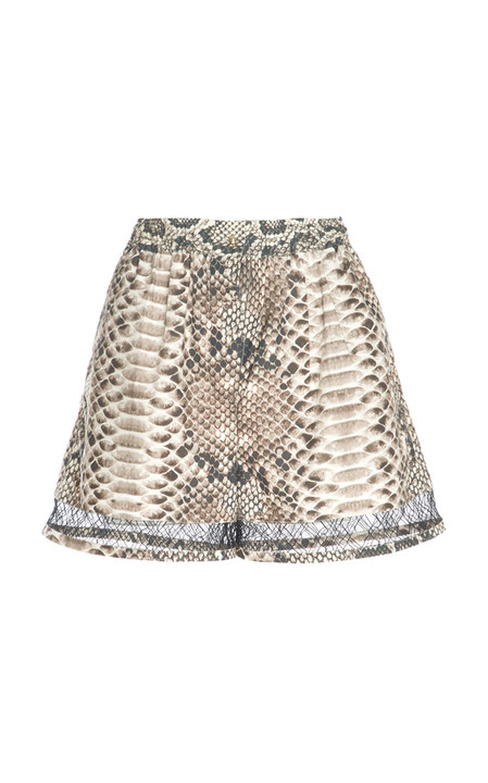 Popline Shorts With Lace Trim展示图