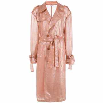 sequin trench coat