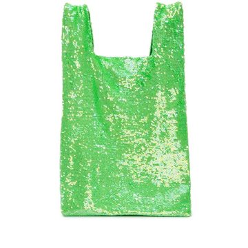 sequin slouchy tote