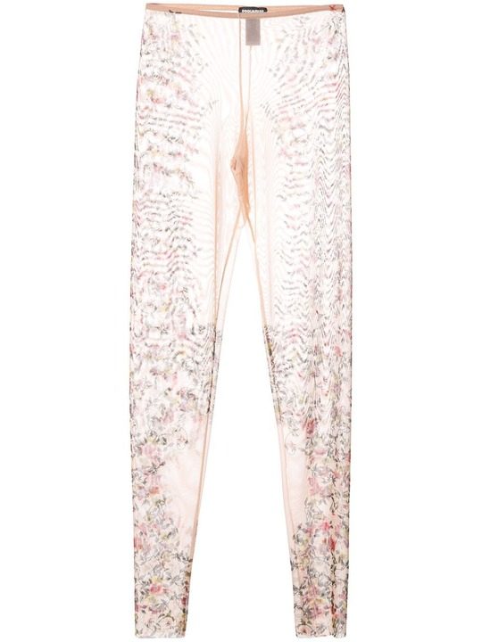 floral sheer leggings展示图