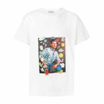 sticker print T-shirt