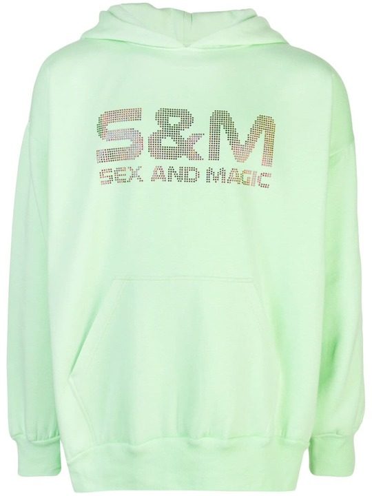 S&M rhinestone hoodie展示图