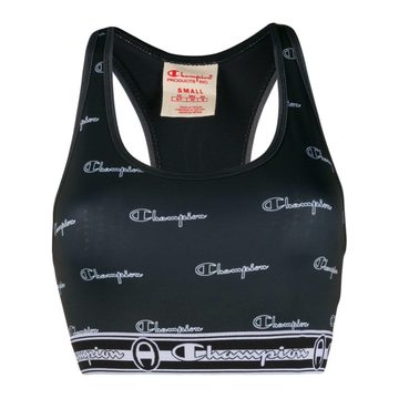 logo print sports crop top