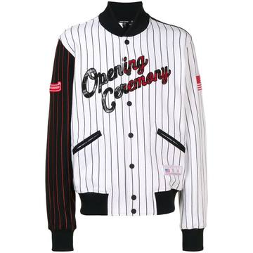 varsity bomber jacket