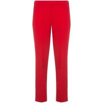 cropped pull-on trousers
