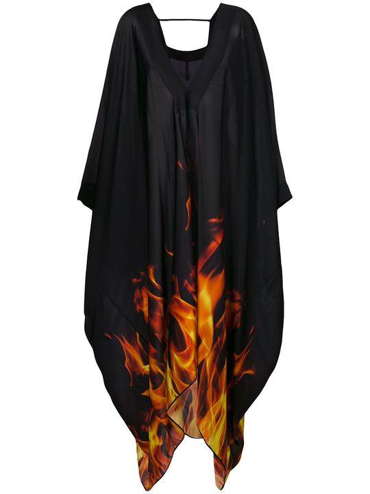 火焰斗篷式连衣裙展示图