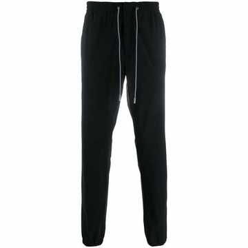 drawstring waist track trousers