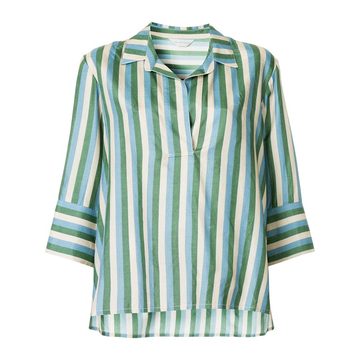 Smithson stripe cropped sleeve shirt