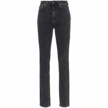 high waisted slim fit jeans