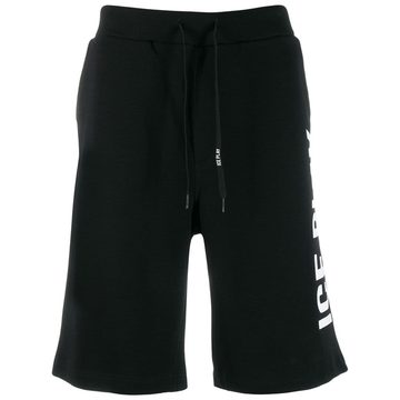 printed logo track shorts