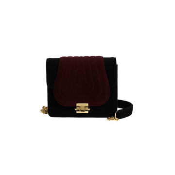 Rakel Color-Block Mini Velvet Bag