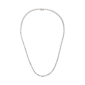 Diamond Baguette Circle Choker