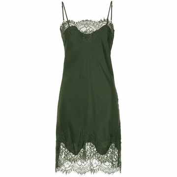 lace trim slip dress