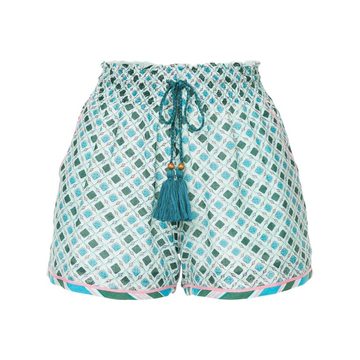 Tusti print ruched shorts