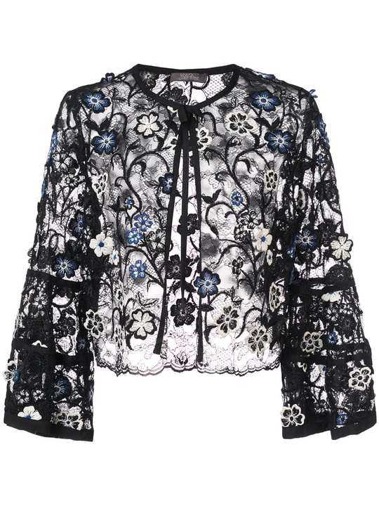 3D embroidered bolero jacket展示图