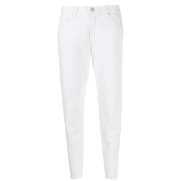 slim-fit mid rise trousers