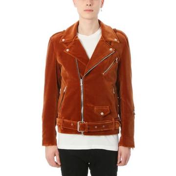 Route des Garden Camel Velour Biker Jacket