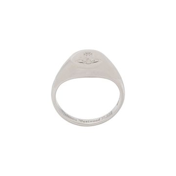 embossed logo ring