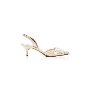 Phebe Lace Slingback Sandals