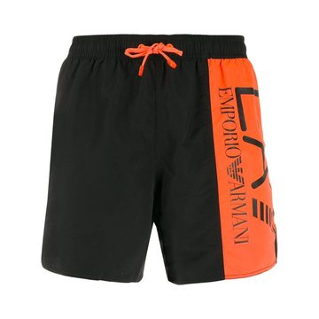 logo print swim shorts