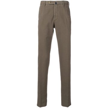 slim-fit tailored trousers