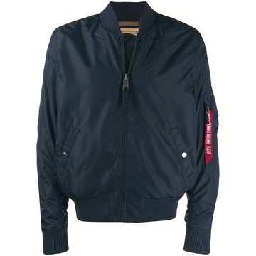 logo tag bomber jacket