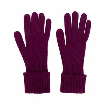 ribbed knit gloves