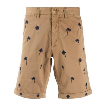 palms embroidery shorts