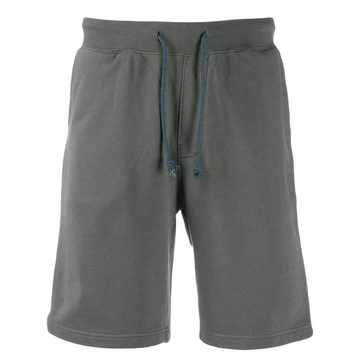 drawstring waist track shorts