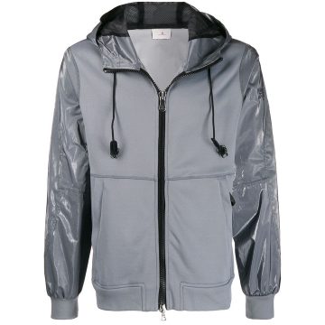 hooded zipped jacket